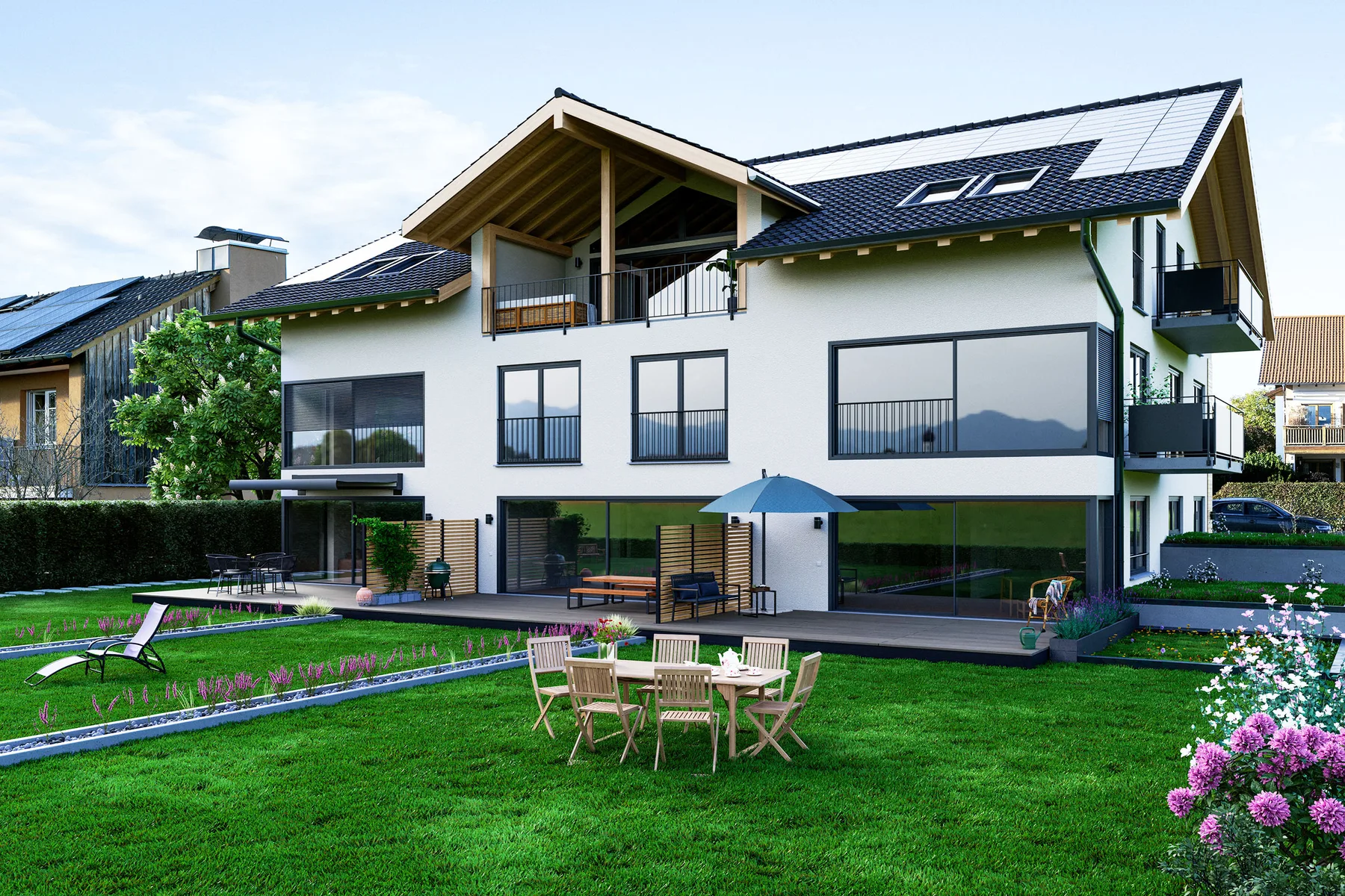 Elegante Landhausvilla mit Seeblick und Schwimmbad in Waging am See